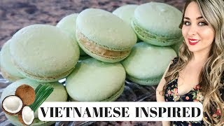 (How To) French Macarons | Pandan with Coconut Buttercream | Mother's Day Recipe