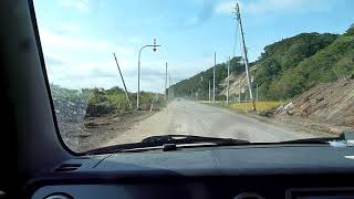 ①【車載】北海道胆振東部地震　厚真町の被害状況