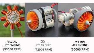 Making All Model Jet Engine || Radial Jet Engine || V2 Jet Engine || X3 Jet Engine