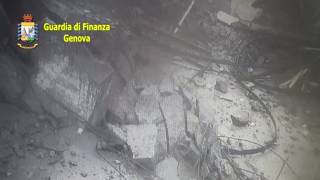 CCTV footage of Genoa, Italy, bridge collapse
