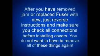 Canon ImageClass MF 6550 Fuser Removal