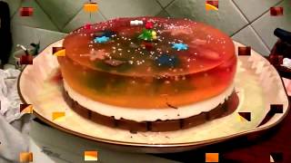 Торт - желе новогодний . N 1