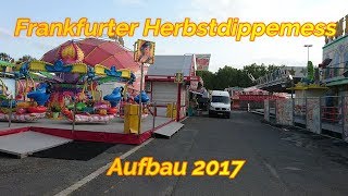Frankfurter Herbst Dippemess Aufbau 2017
