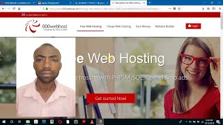 upload and host a website with database for free,it's secure 100% works