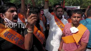 India: Protesters gather at Bangladesh embassy to decry violence against Hindus