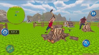 Fishing Farm Construction Simulator 2019 - Wood Cutter - Android Gameplay #1