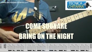 Lezioni di chitarra: come suonare Bring on the night