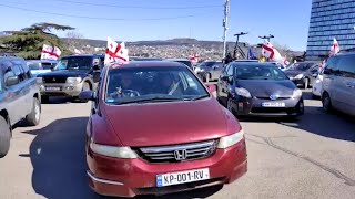 Freedom for Fox: новая акция в поддержку лидера ЕНД Ники Мелия в Тбилиси и Рустави