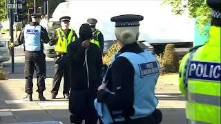 BBC Look North 5th September 2018 Protests outside Huddersfield child abuse hearing