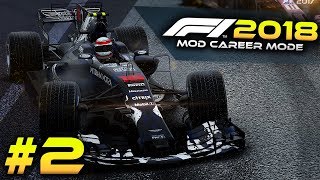 F1 2018 Mod Career Mode Part 2 - China | TORRENTIAL RAIN IN CHINA! (Formula 1 Game)