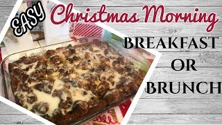 EASY Glaze Donut Bread Pudding | CHRISTMAS Morning BREAKFAST | BRUNCH