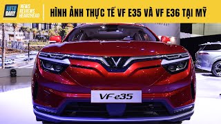 VinFast VF e35, VF e36 - Hình ảnh ấn tượng tại Los Angeles và Quảng trường Thời đại, Mỹ