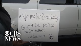 Breastfeeding moms hold "nurse in" at Georgia Chick-fil-A