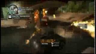 Just Cause 2 destroying a petrol station