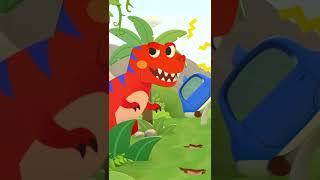 T-Rex and Daddy Shark | Hide and Seek in 3D #shorts 