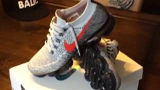 Nike Air VAPORMAX FLYKNIT "OG" - 2018 (Collection)(Pure Platinum/University Red/Black)(Part 119)