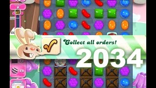 Candy Crush Saga Level 2034 (3 Stars, No boosters)