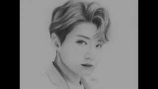 Speed Drawing - BTS 田柾國 Jungkook #1 | Mechanical Pencil Drawing