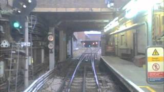 District Line - Drivers Eye View - High Street Kensington - Olympia - D Stock - Carriage 7512