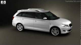 Skoda Fabia Combi 2011 by 3D model store Humster3D.com
