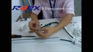 dongcorem com hướng dẫn lắp đặt động cơ rèm tự động raex