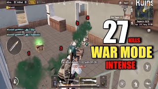 Intense War Mode | Solo Vs Squad | PUBG Mobile
