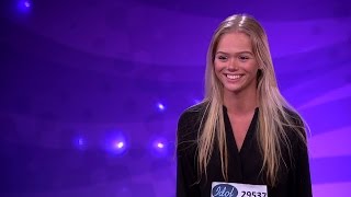 Martina Nyberg rappar sig in i Idol-juryns hjärtan under Idol 2016 - Idol Sverige (TV4)