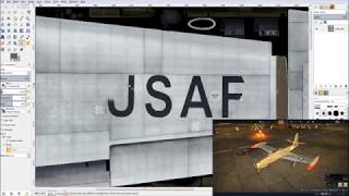 War Thunder- Creating a skin for the F-84 Thunderjet (Timelapse)