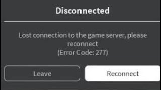 How to fix error code 277 roblox.