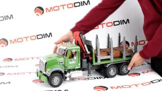 Машинка лесовоз MACK Bruder 02824