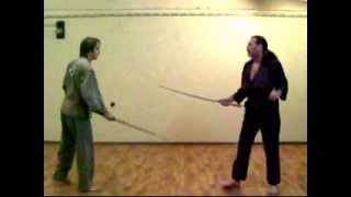 Bokken sparring фехтование бокеном  в BOKUDO