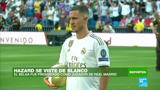 Eden Hazard fue presentado como nuevo jugador en Real Madrid