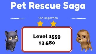 Pet Rescue Saga Level 1559 - No Boosters