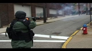 LRAD (Long Range Acoustic Device) - Combat Footage of Pittsburgh G-20 Protests