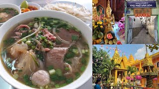 Thơm ngon 20 năm phở Anh đường Kỳ Đồng q.3 - Đẹp thanh bình chùa Candaransi - Hẻm xưa Trường An lý