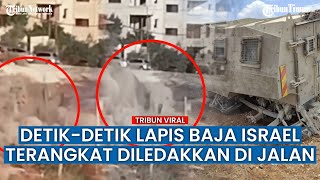 Detik-detik Mobil Lapis Baja Pasukan Israel Meledak di Jenin