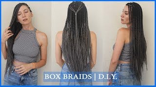 африканские косички в домашних условиях | BOX BRAIDS