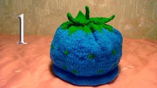 Вязание спицами Шапочка для ребенка Ежевика