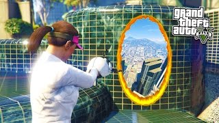 GTA 5 PC Mods - PORTAL MOD w/ PORTAL GUN! GTA 5 Portal Mod Gameplay! (GTA 5 Mod Gameplay)