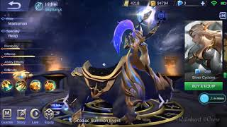 New Skin Irithel first Zodiac Sagittarius GamePlay (Batter Than Epic - Legend?) Mobile Legends