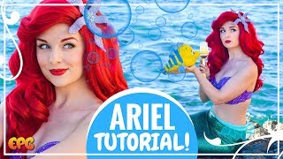 Disney's Little Mermaid Makeup Tutorial w/ Ariel Cosplay Mermaid Tails