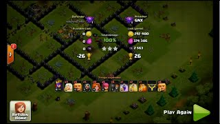 TH9 queen walk strategy valks 3 star war very easy