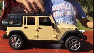 Машинки Bruder. Джип Wrangler. Игрушечная машинка для детей. Jeep Unlimited Rubicon. Bruder Toys