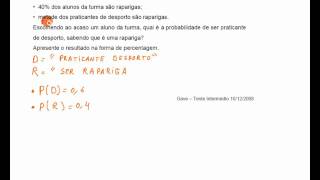 Probabilidades 12.º Ano - Probabilidade Condicionada
