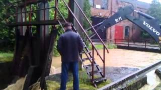 Dizanje brane u nekadašnjem DIK-u Đurđenovac