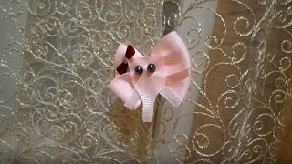Слон из репсовых лент / мастер класс / diy kanzashi flowers