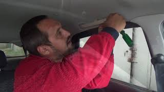 БЖ гранта лифтбек.  Снять потолок лада гранта.  Remove LADA car ceiling