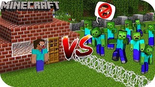 NOOB VS ZOMBIE APOKALYPSA! MINECRAFT CHALLENGE