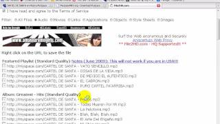 bajar musica del myspace
