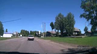 Омутнинск. ДТП с асфальтоукладчиком
